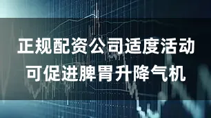 正规配资公司适度活动可促进脾胃升降气机