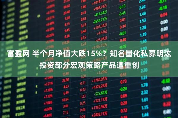 富盈网 半个月净值大跌15%？知名量化私募明汯投资部分宏观策略产品遭重创