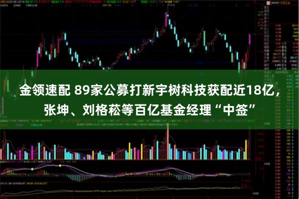 金领速配 89家公募打新宇树科技获配近18亿，张坤、刘格菘等百亿基金经理“中签”